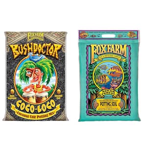 Bush Doctor Coco Loco and Ocean Forest Garden Potting Soil Mix, Bundle