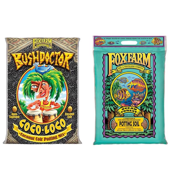 FOXFARM Bush Doctor Coco Loco and Ocean Forest Garden Potting Soil Mix, Bundle