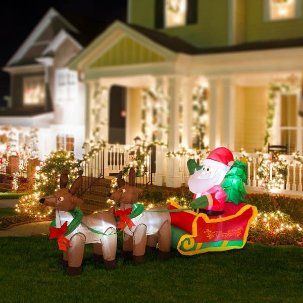 12.5 ft on sale Giant-Sized LED Santa Archway Inflatable