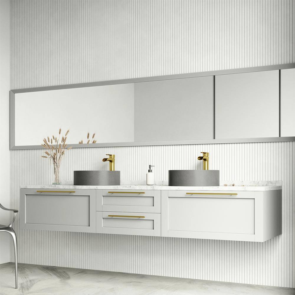 Gray Concreto Stone Round Above-Counter Vessel Sink