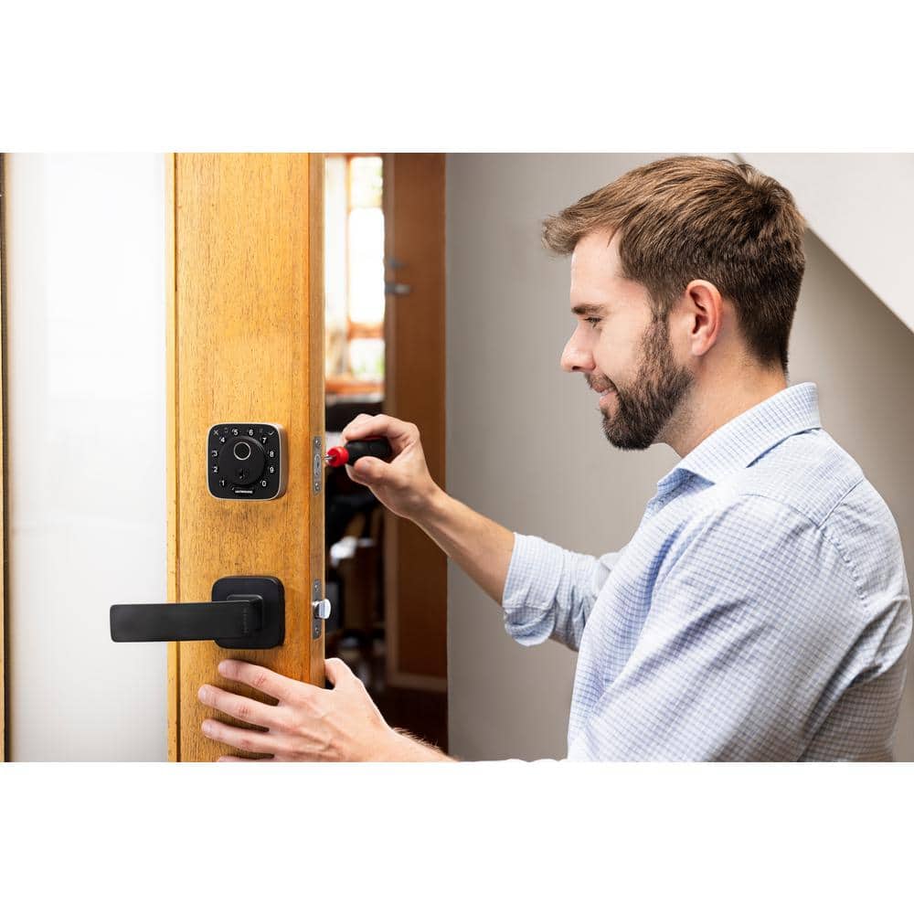 ULTRALOQ Black Fingerprint Smart Lock with Built-in WiFi