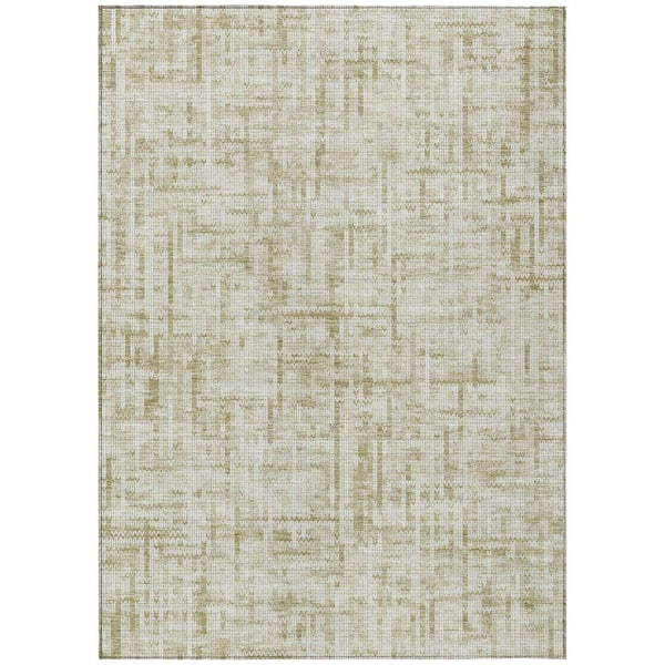 Addison Rugs Chantille Machine Washable Indoor/Outdoor Abstract ACN2130 Beige 5 ft. x 7 ft. 6 in. Area Rug