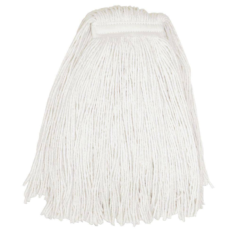 White Rayon Cut-End Mop Head for General Cleaning