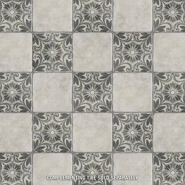 Merola Tile Costa Cendra Decor Dahlia 7-3/4 in. x 7-3/4 in