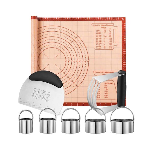 Pastry Tool Set with 5-Piece Biscuit Cutters, Dough Scraper, Blender ...