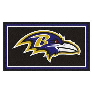 NFL - Baltimore Ravens 3 ft. x 5 ft. Ultra Plush Area Rug