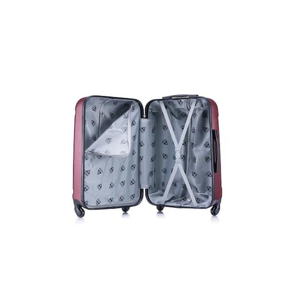 inusa pilot 3pc lightweight hardside spinner luggage set