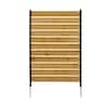 Enclo Privacy Screens Concord 5 ft. H x 3.2 ft. W Cedar Wood Slatted Panel Flat Top Privacy Fence Screen 1-Panel EC18022