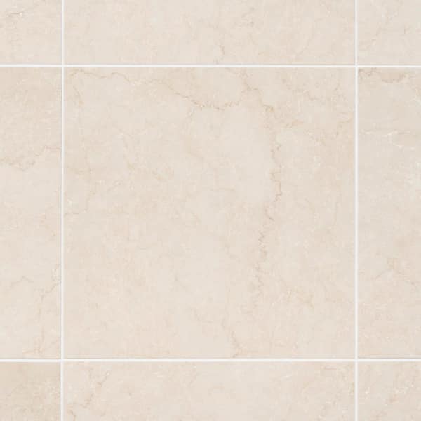 Ivy Hill Tile Botticino Extra Light Beige 18 in. x 18 in. Honed Marble Floor and Wall Tile (13.55 Sq. Ft. / Case)