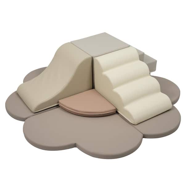 Colorful 6-Piece Baby Soft Foam Block Play Structures Climbers, Activity Play Set