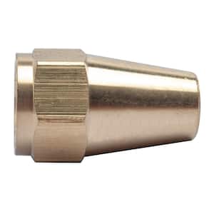 3/8 in. Flare Brass 45° Flare Long Nuts (5-Pack)
