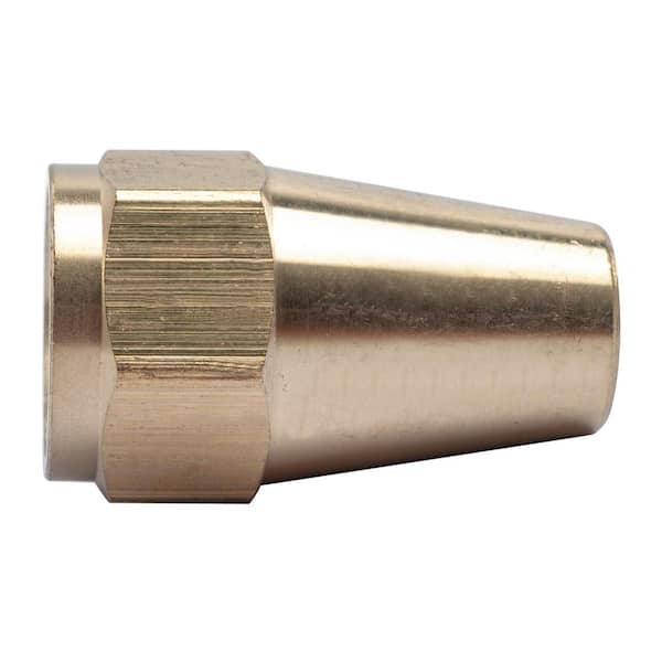 LTWFITTING 3/8 in. Brass 45-Degree Flare Long Nuts (20-Pack)