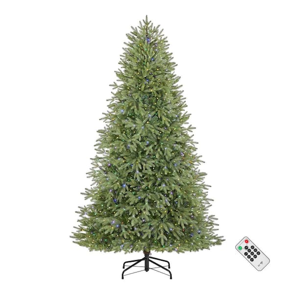 Home Accents Holiday 7.5 ft. Pre-Lit LED Jackson Noble Artificial Christmas Tree