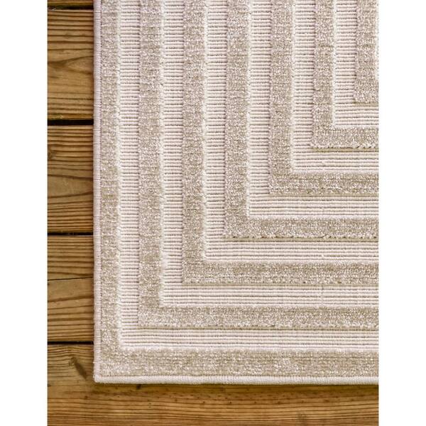 Sabrina Soto™ Collection Tapis beige en coton Casa Southwestern et