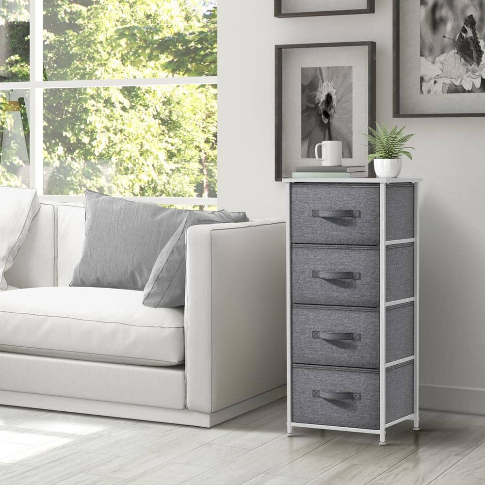 Sorbus Fusion 4-Drawer Nursery Dresser in White with Deep Soft-Close Drawers