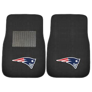NFL New England Patriots 2-Piece 17 in. x 25.5 in. Carpet Embroidered Car Mat