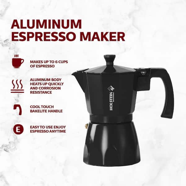 Imusa Aluminum Espresso Maker Stovetop Coffeemaker 9 Cup, 2 Pack