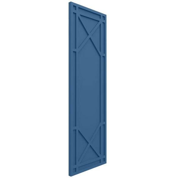 Ekena Millwork True Fit PVC 12 in. W x 78 in. H Raised Panel Vinyl