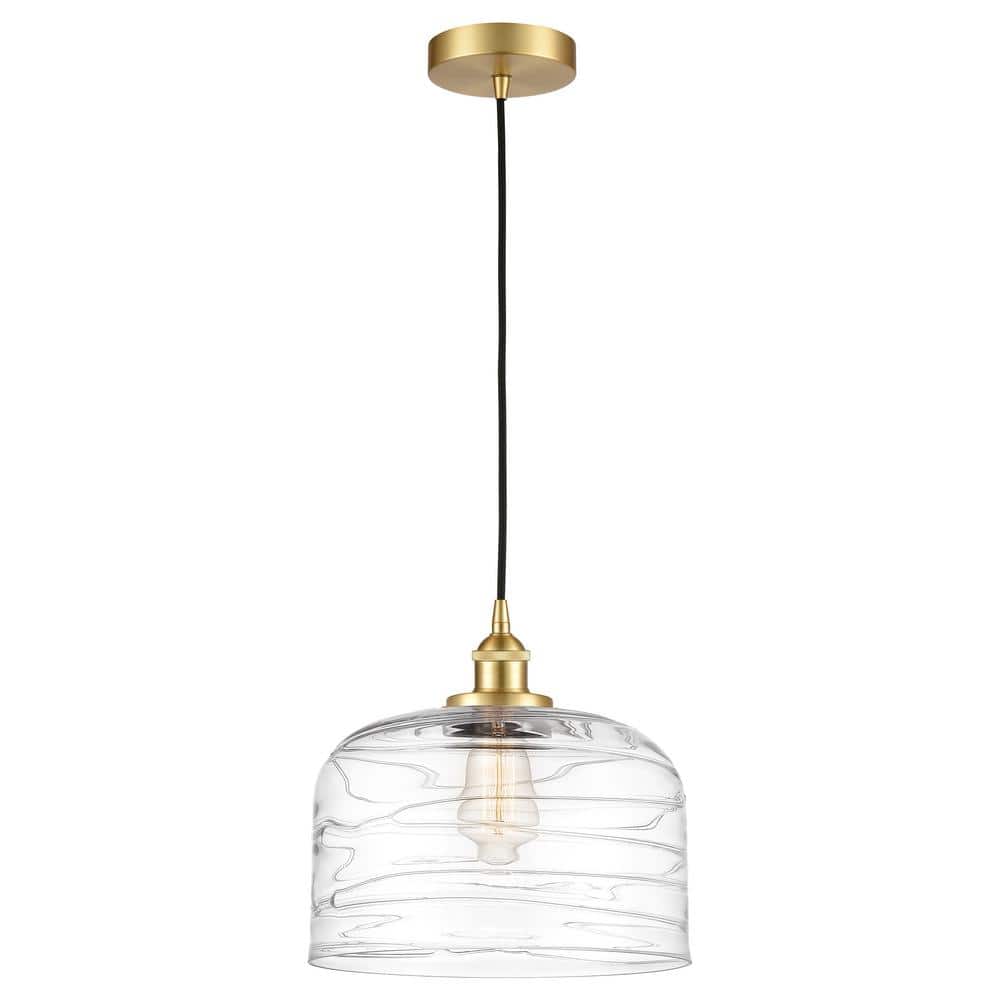 Bell 60-Watt 1-Light Satin Gold Standard Mini Pendant Light with Clear Glass Shade, No Bulbs Included price history on PriceWatchPro