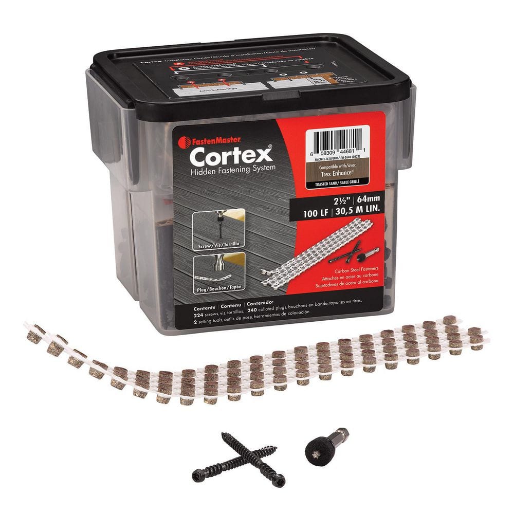 FastenMaster Cortex for Trex Enhance Decking 2.5-in Toasted Sand Hidden Deck Fastener (224-Pack)