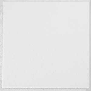 Washable White 1 ft. x 1 ft. Clip Up or Glue Up Ceiling Tile (40 sq. ft./case)