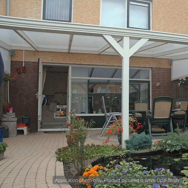 Thermoclear 48 in. x 96 in. x 1/4 in. (6mm) Clear Multiwall Polycarbonate Sheet