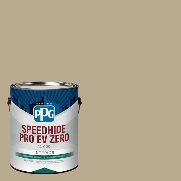 Speedhide Pro EV Zero 1 gal. PPG1102-4 Prairie Dust Flat Interior Paint