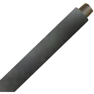 12 in. Old Gray Ceiling Light Extension Rod