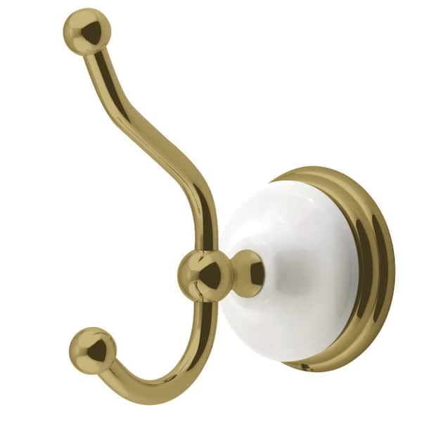 Kingston Brass Victorian Single Robe J-Hook in Brushed Brass