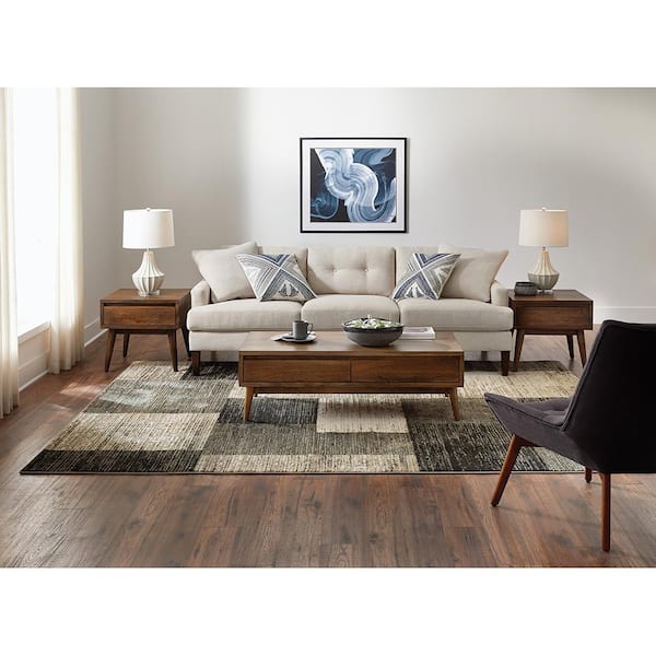 Paramount Gray 2 ft. x 3 ft. Plaid Scatter Area Rug