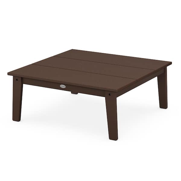 POLYWOOD Grant Park Mahogany Plastic Outdoor Coffee Table CTE33MA The