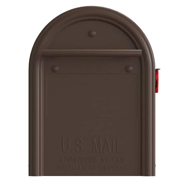 Architectural Mailboxes Franklin Bronze, Medium, Steel, Post Mount