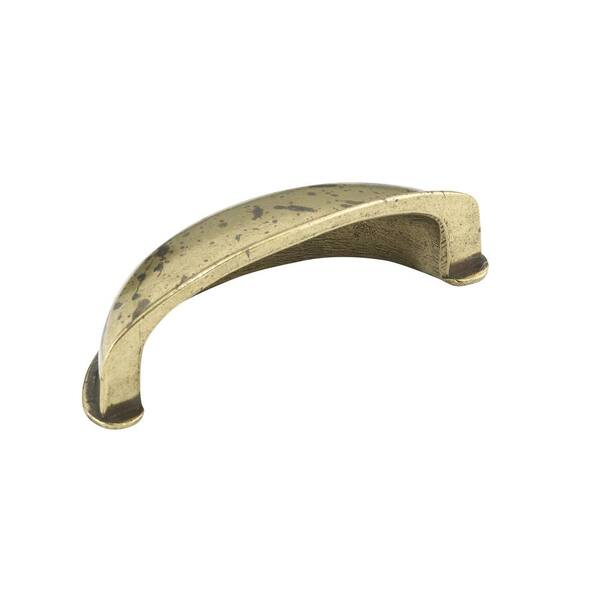 Antique Brass Cup Pulls  Traditional Cabinet Hardware
