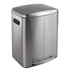 happimess Marco Rectangular 10.5 Gal. Double Bucket Trash Can with Soft ...