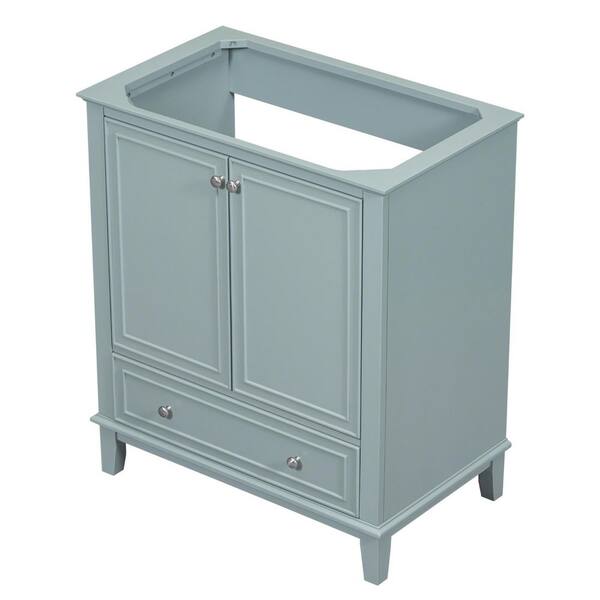 Fred 29.50 in. W x 17.80 in. D Bath Vanity Cabinet without Top in Green, including Doors and Drawer
