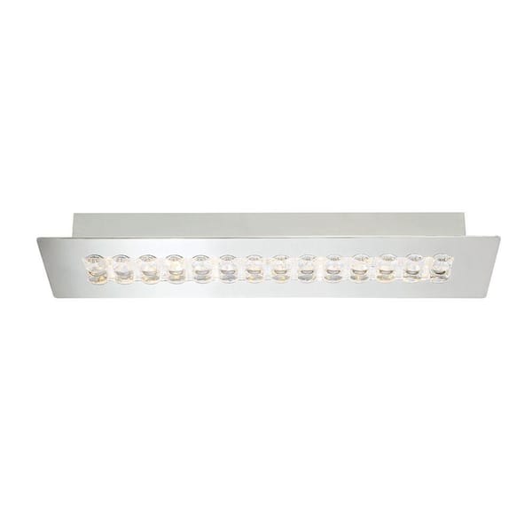 Eurofase Denso Collection 1-Light Chrome LED Linear Surface Mount