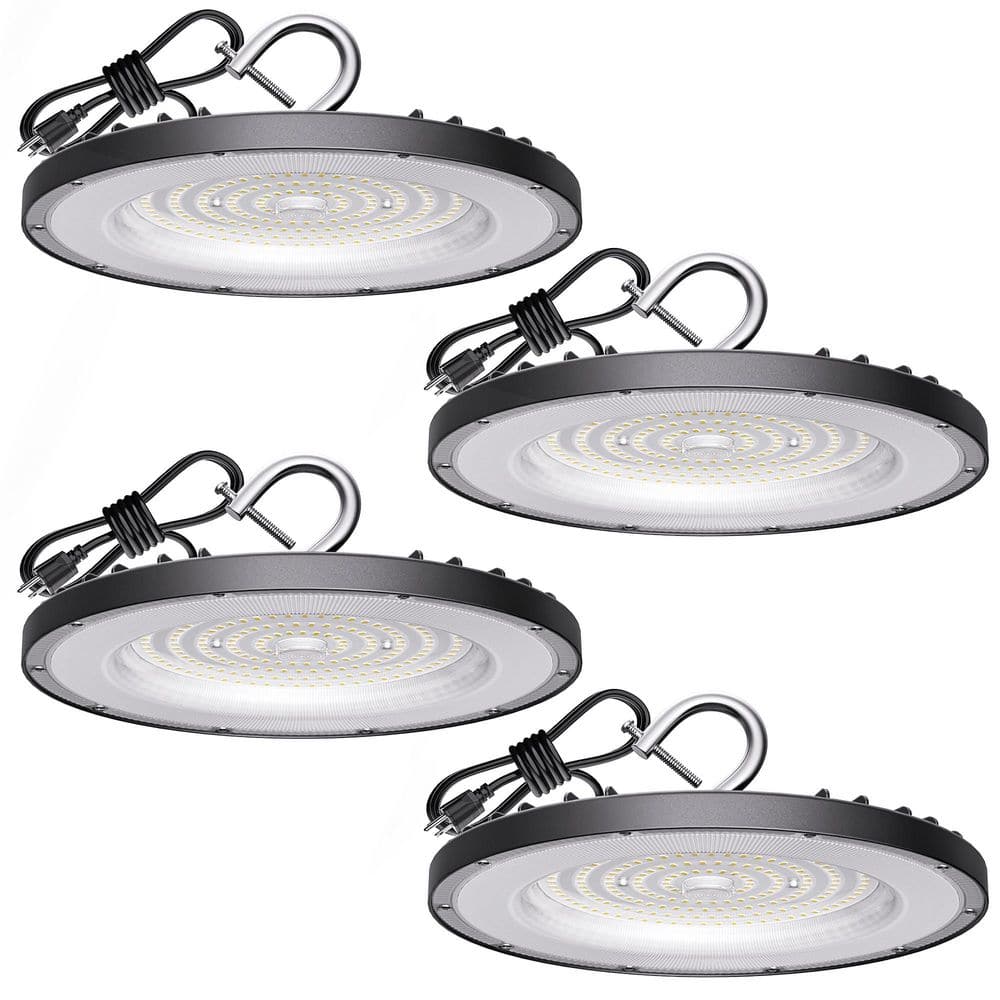 4 Pack UFO LED High Bay Light 150-Watt, 21000lm, 5000K Daylight, IP65, Commercial Shop Light for Workshop Barn Factory price history on PriceWatchPro