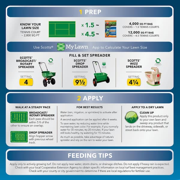 Scotts Turf Builder 9 Lb 4 000 Sq Ft Summer Lawn Fertilizer 49021a1 The Home Depot