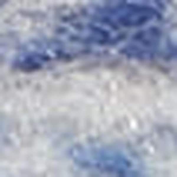 8 ft. x 12 ft. Blue Floral Washable Area Rug