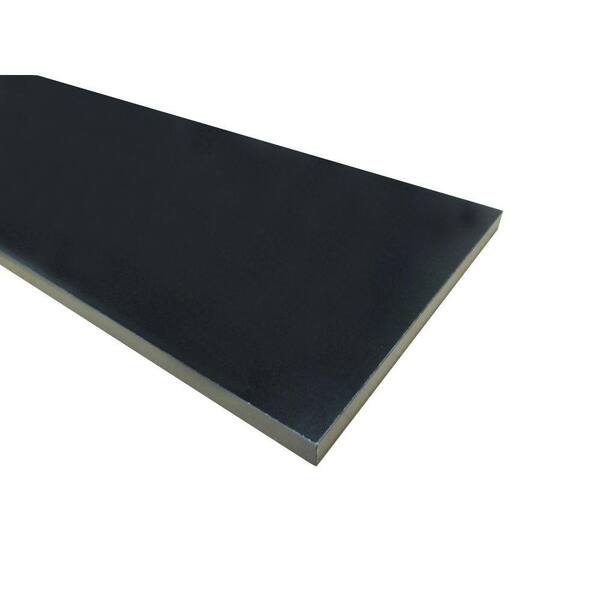 Builders Choice 3/4 in. x 11-3/4 in. x 47-3/4 in. Black Melamine Shelf