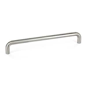 Livingston Collection 7 9/16 in. (192 mm) Brushed Nickel Functional Round Cabinet Bar Pull