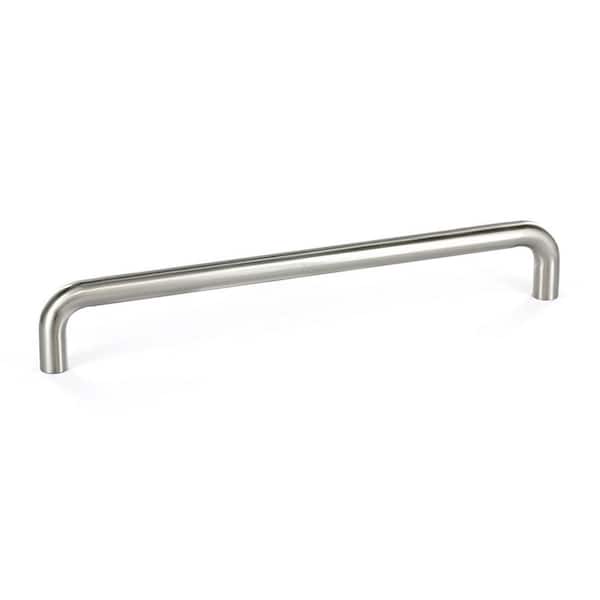 Richelieu Hardware Livingston Collection 7 9/16 in. (192 mm) Brushed Nickel Functional Round Cabinet Bar Pull