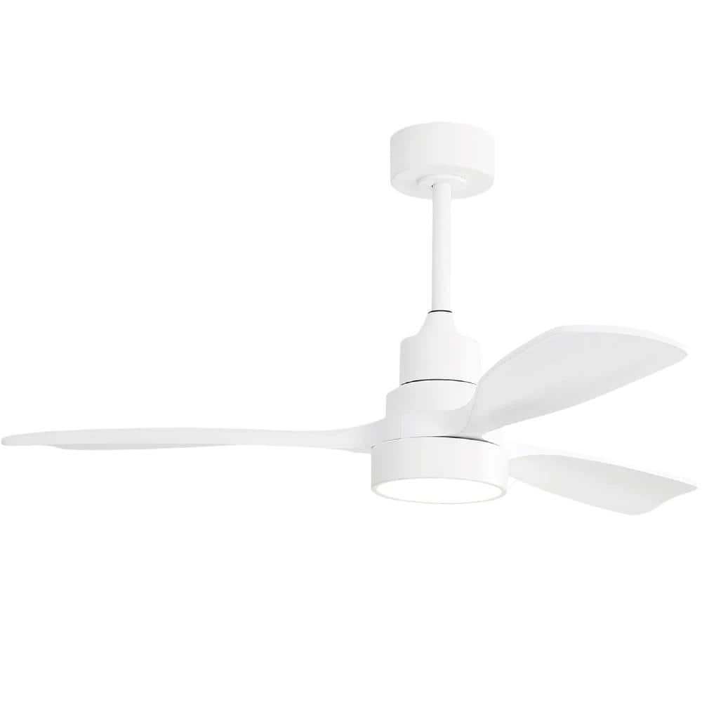 48 in. Integrated LED Indoor White Ceiling Fan Lighting with 3-Colors Dimmable and Timer price history on PriceWatchPro