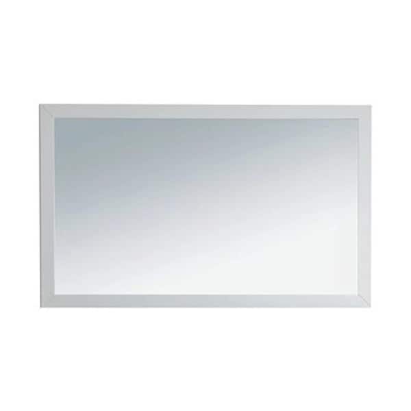 Laviva Sterling 48 in. W x 30 in. H Rectangular Wood Framed Wall Bathroom Vanity Mirror in Soft White