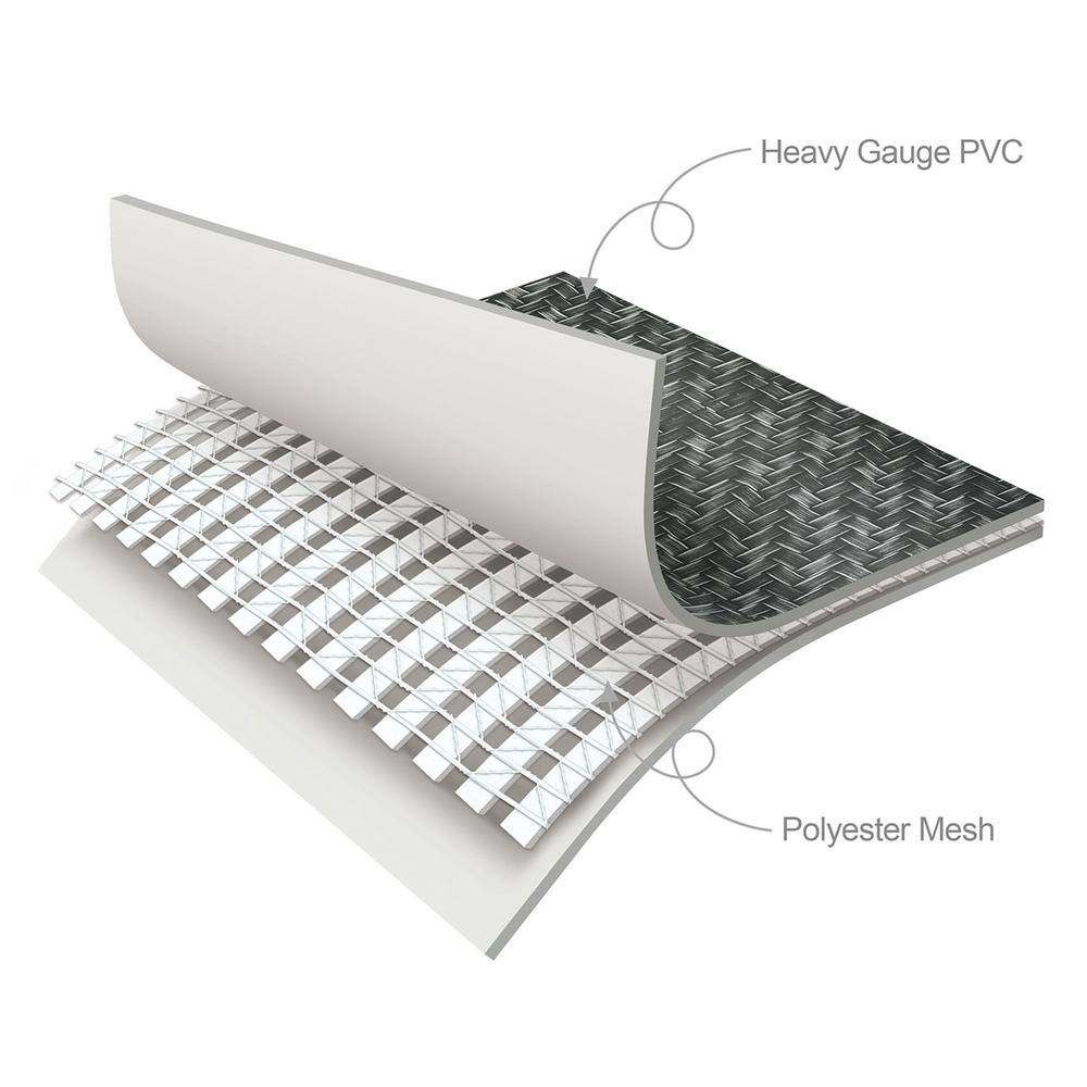 Funsicle 10ft Dark Herringbone Inflatable Above Ground Pool with Pump