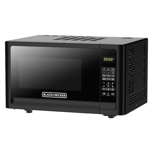 BLACK+DECKER 1.1-cu ft 1000-Watt Sensor Cooking Controls Countertop  Microwave (Black) in the Countertop Microwaves department at