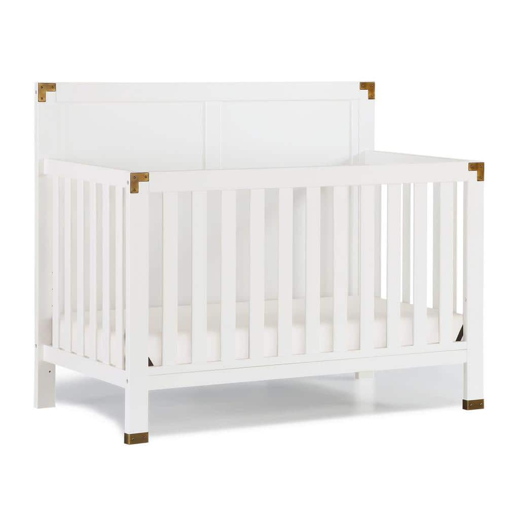 BABY RELAX Mylan White 5-in-1 Convertible Crib -  DE57146
