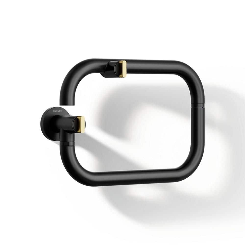 Components Wall Mount Pot Filler in Matte Black with Brushed Moderne Brass price history on PriceWatchPro