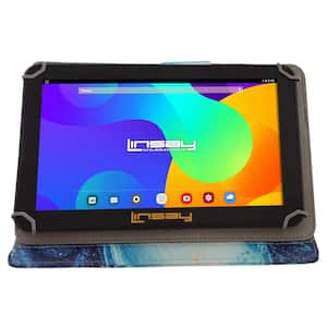 10.1 in. 2GB RAM 32GB Android 12 Quad Core Tablet with Ocean Marble Case