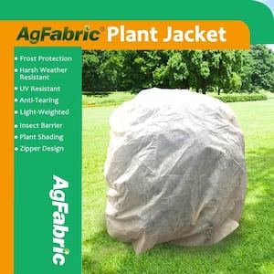 1.5 oz. 84 in. 84 in. Plant Cover Freeze Frost Protection Bag with Zipper Shrub Jacket for Cold Winter Weather, Yellow